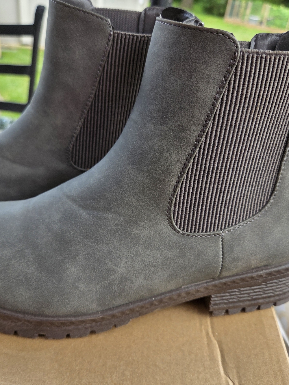 Maurices Women's Charcoal Grey Chelsea Ankle Boots